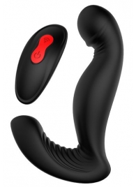 Черный вибромассажер простаты SWIRLING P-PLEASER - Dream Toys - в Перми купить с доставкой