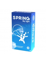 Ультратонкие презервативы SPRING SKY LIGHT - 12 шт. - SPRING - купить с доставкой в Перми