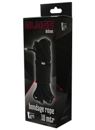 Черная веревка для бондажа BONDAGE ROPE - 10 м. - Dream Toys - купить с доставкой в Перми