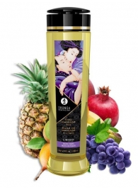 Массажное масло Libido Exotic Fruits с ароматом экзотических фруктов - 240 мл. - Shunga - купить с доставкой в Перми