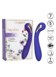 Фиолетовый вибромассажер с электростимуляцией Intimate Estim Petite G Wand - 19 см. - California Exotic Novelties - купить с доставкой в Перми