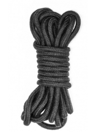 Черная веревка Do Not Disturb - 5 м. - Lola Games - купить с доставкой в Перми