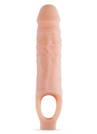 Телесный реалистичный фаллоудлинитель 9 Inch Silicone Cock Sheath Penis Extender - 22,86 см. - Blush Novelties - в Перми купить с доставкой