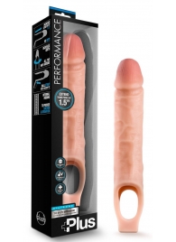 Телесный реалистичный фаллоудлинитель 10 Inch Silicone Cock Sheath Penis Extender - 25,4 см. - Blush Novelties - в Перми купить с доставкой