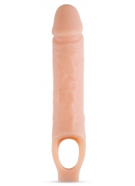 Телесный реалистичный фаллоудлинитель 10 Inch Silicone Cock Sheath Penis Extender - 25,4 см. - Blush Novelties - в Перми купить с доставкой