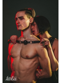Черный кляп Love Addict на замочке - Lola Games - купить с доставкой в Перми