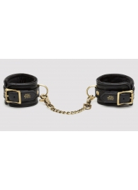 Черные наручники Bound to You Faux Leather Wrist Cuffs - Fifty Shades of Grey - купить с доставкой в Перми