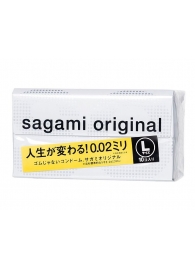 Презервативы Sagami Original 0.02 L-size увеличенного размера - 10 шт. - Sagami - купить с доставкой в Перми