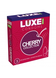 Презервативы с ароматом вишни LUXE Royal Cherry Collection - 3 шт. - Luxe - купить с доставкой в Перми