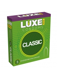 Гладкие презервативы LUXE Royal Classic - 3 шт. - Luxe - купить с доставкой в Перми