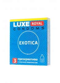 Текстурированные презервативы LUXE Royal Exotica - 3 шт. - Luxe - купить с доставкой в Перми