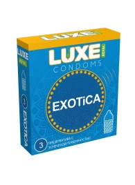 Текстурированные презервативы LUXE Royal Exotica - 3 шт. - Luxe - купить с доставкой в Перми