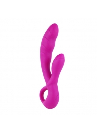 Перезаряжаемый вибратор Audding с клиторальным отростком - 22,5 см. - Baile