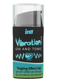 Жидкий интимный гель с эффектом вибрации Vibration! Gin   Tonic - 15 мл. - INTT - купить с доставкой в Перми