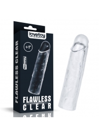 Прозрачная насадка-удлинитель Flawless Clear Penis Sleeve Add 1 - 15,5 см. - Lovetoy - в Перми купить с доставкой