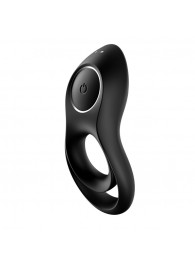 Черное эрекционное виброкольцо Legendary Duo - Satisfyer - в Перми купить с доставкой