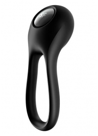 Черное эрекционное виброкольцо Majestic Duo - Satisfyer - в Перми купить с доставкой