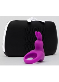 Фиолетовое эрекционное виброкольцо Happy Rabbit Cock Ring Kit - Happy Rabbit - в Перми купить с доставкой