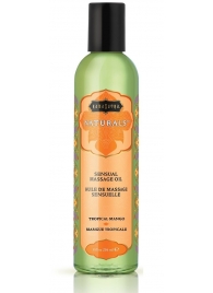 Массажное масло Naturals Tropical Mango с ароматом манго - 236 мл. - Kama Sutra - купить с доставкой в Перми