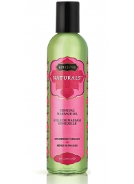 Массажное масло Naturals Strawberry Dreams с ароматом клубники - 236 мл. - Kama Sutra - купить с доставкой в Перми