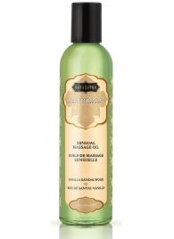 Массажное масло Naturals Vanilla Sandalwood с ароматом ванили и сандала - 236 мл. - Kama Sutra - купить с доставкой в Перми