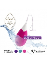 Розовое виброяйцо на радиоуправлении Anna Vibrating Egg Remote - FeelzToys