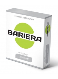 Ультратонкие презервативы Bariera Ultra Thin - 3 шт. - Bariera - купить с доставкой в Перми