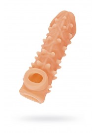 Телесная закрытая насадка с пупырышками Cock Sleeve Size S - 13,8 см. - KOKOS - в Перми купить с доставкой