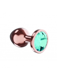 Пробка цвета розового золота с малиновым кристаллом Diamond Topaz Shine L - 8,3 см. - Lola Games - купить с доставкой в Перми