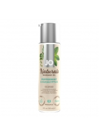 Массажное масло с ароматом перечной мяты и эвкалипта JO Naturals Peppermint   Eucalyptus - 120 мл. - System JO - купить с доставкой в Перми