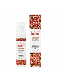 Разогревающее массажное масло  с ароматом клубники Gourmet Strawberry - 50 мл. - Exsens - купить с доставкой в Перми