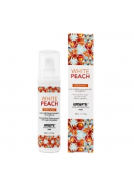 Разогревающее массажное масло Gourmet White Peach Organic с органическими ингредиентами - 50 мл. - Exsens - купить с доставкой в Перми