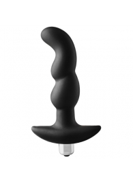 Черная вибропробка для простаты FantASStic Vibrating Prostate Plug - 14,5 см. - Dream Toys - в Перми купить с доставкой