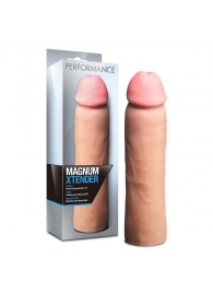 Телесная фаллическая насадка на пенис Magnum Xtender - 23 см. - Blush Novelties - в Перми купить с доставкой