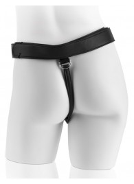 Страпон с телесной насадкой 7  Uncut with Strap on Harness - 18 см. - Pipedream - купить с доставкой в Перми