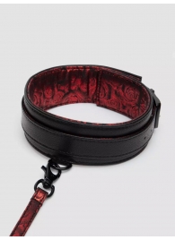 Стильный ошейник с поводком Reversible Faux Leather Collar and Lead - Fifty Shades of Grey - купить с доставкой в Перми