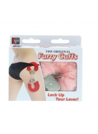 Металлические наручники с розовой меховой опушкой METAL HANDCUFF WITH PLUSH PINK - Dream Toys - купить с доставкой в Перми