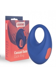 Синее эрекционное кольцо RRRING Casual Date Cock Ring - FeelzToys - в Перми купить с доставкой