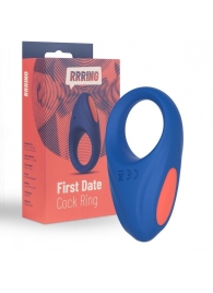 Синее эрекционное кольцо RRRING First Date Cock Ring - FeelzToys - в Перми купить с доставкой