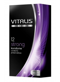 Презервативы с утолщённой стенкой VITALIS PREMIUM strong - 12 шт. - Vitalis - купить с доставкой в Перми