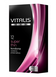 Ультратонкие презервативы VITALIS PREMIUM super thin - 12 шт. - Vitalis - купить с доставкой в Перми