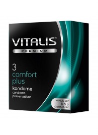 Контурные презервативы VITALIS PREMIUM comfort plus - 3 шт. - Vitalis - купить с доставкой в Перми