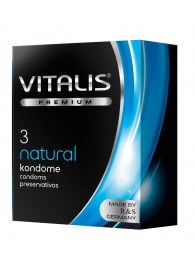 Классические презервативы VITALIS PREMIUM natural - 3 шт. - Vitalis - купить с доставкой в Перми