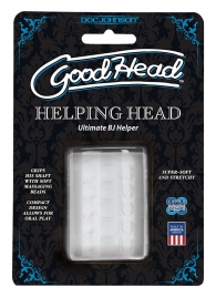 Прозрачный мастурбатор HELPING HEAD - Doc Johnson - в Перми купить с доставкой