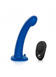 Синяя насадка Remote Control P-Spot G-Spot с черными трусиками - 20 см. - Pegasus - купить с доставкой в Перми