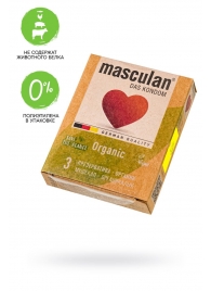 Экологически чистые презервативы Masculan Organic - 3 шт. - Masculan - купить с доставкой в Перми