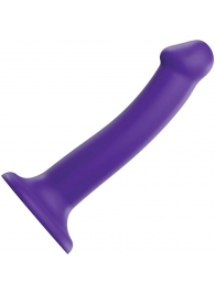 Фиолетовый фаллоимитатор-насадка Strap-On-Me Dildo Dual Density size M - 18 см. - Strap-on-me - купить с доставкой в Перми