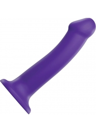 Фиолетовый фаллоимитатор-насадка Strap-On-Me Dildo Dual Density size L - 19 см. - Strap-on-me - купить с доставкой в Перми