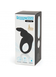 Черное эрекционное виброкольцо Happy Rabbit Rechargeable Rabbit Cock Ring - Happy Rabbit - в Перми купить с доставкой