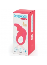 Розовое эрекционное виброкольцо Happy Rabbit Rechargeable Rabbit Cock Ring - Happy Rabbit - в Перми купить с доставкой